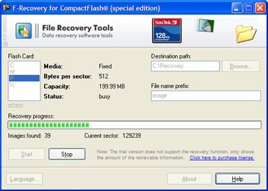 FileRecovery for CompactFlash 1.2