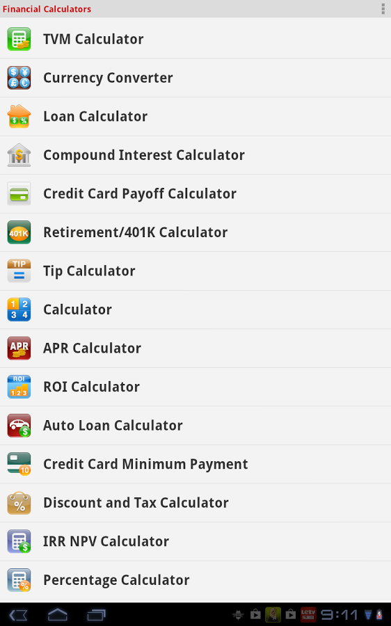 Financial Calculators Pro Varies with device