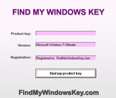 Find My Windows Key 1.0.0