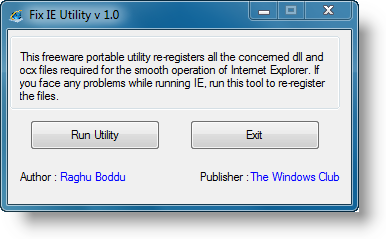Fix IE Utility 1.0