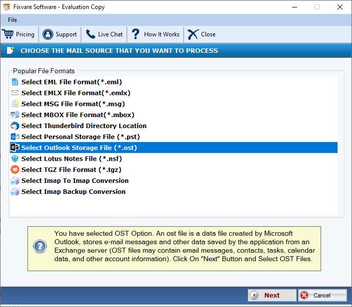 FixVare OST to EML Converter 2.0