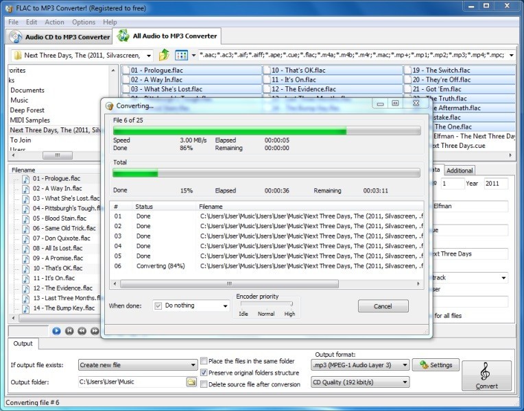 FLAC To MP3 Converter! 2.9.3
