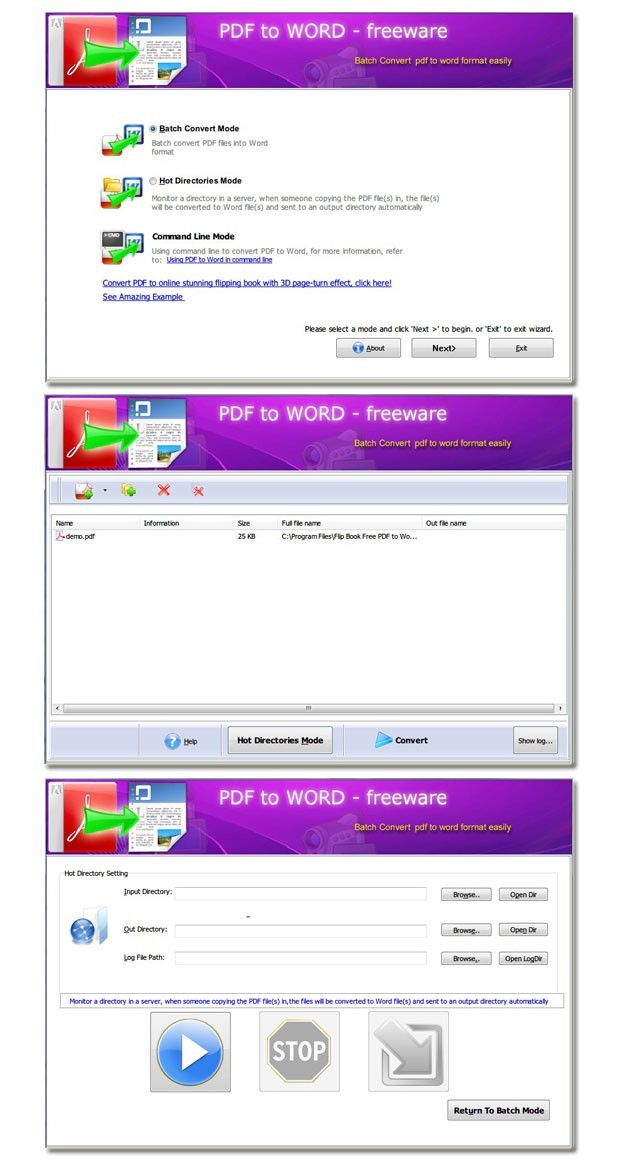 Flash Brochure Free PDF to Word 2.5