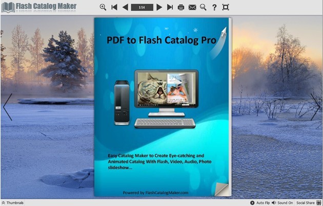 Flash Catalog Templates of Snow Style 1.0
