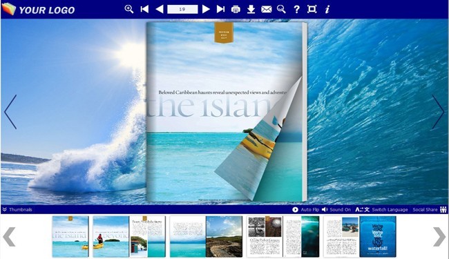 Flash Flip Book Templates of Sea Theme 1.0