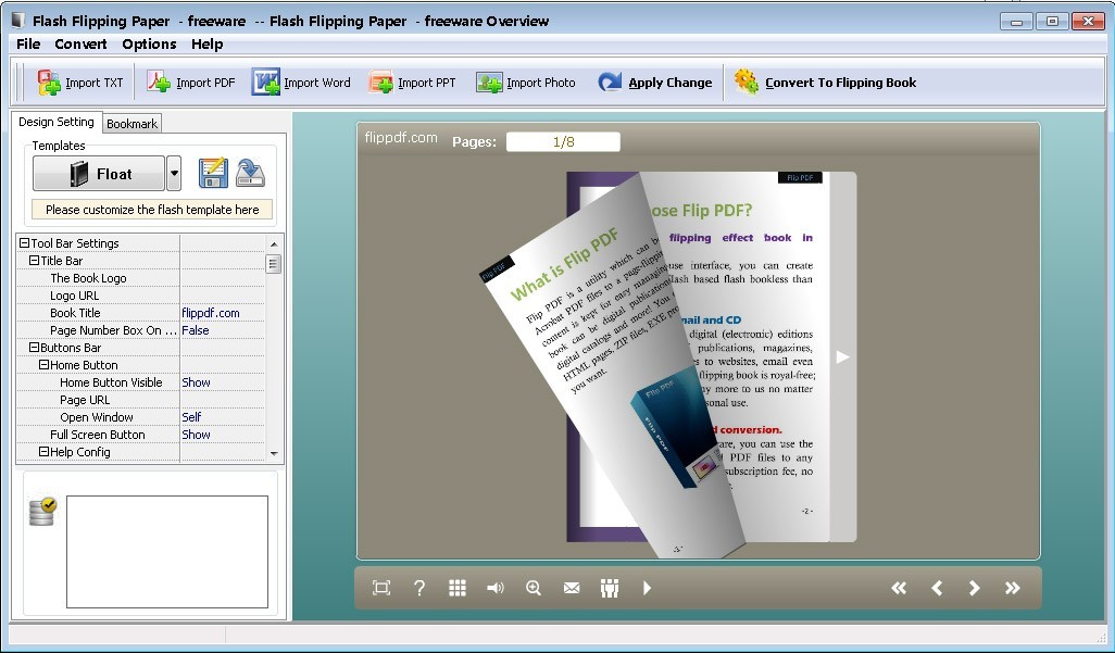 Flash Flipping Paper - freeware 2.7