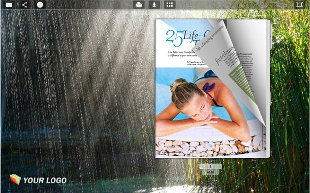 Flash Magazine Themes in Rain Style 1.0