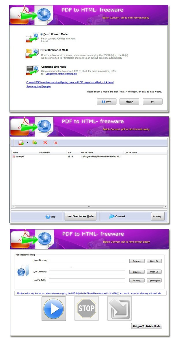 Flash Page Flip Free PDF to HTML 2.5