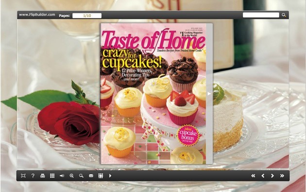 FlashBook Templates for Delicious Cake Style 1.0