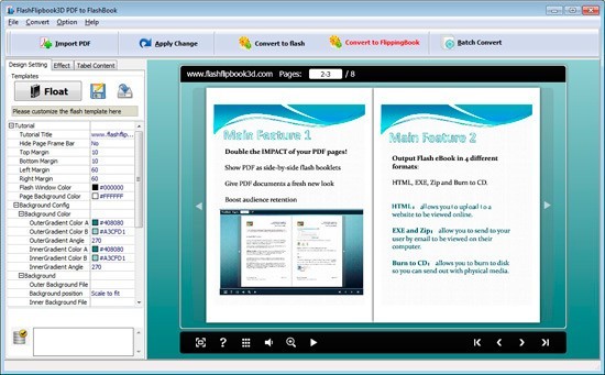 FlashFlipBook3D PDF to FlashBook 1.0