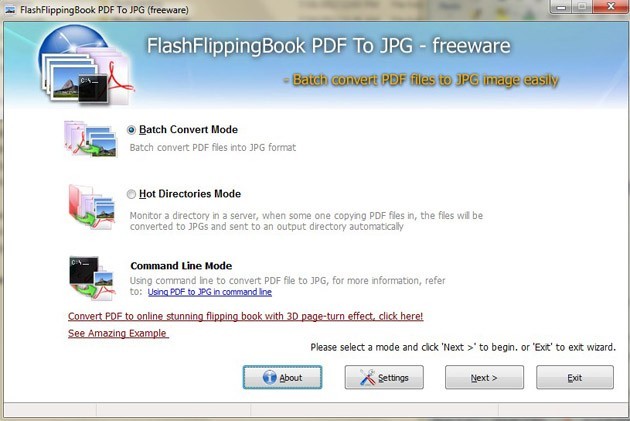 FlashFlippingBook PDF to JPG 1.0