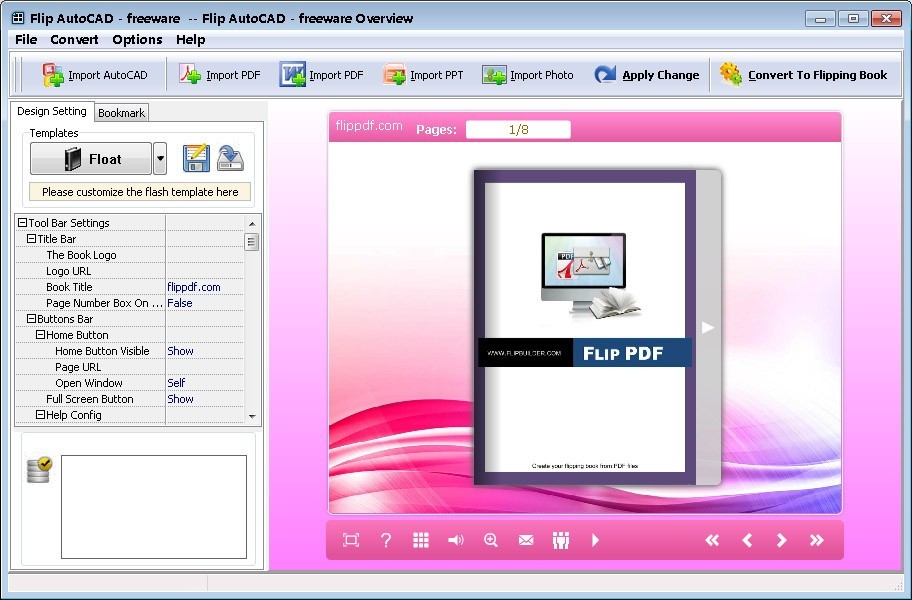 Flip AutoCAD - freeware 2.8