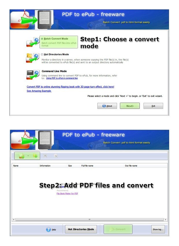 Flip Book Free PDF to ePub 1.7