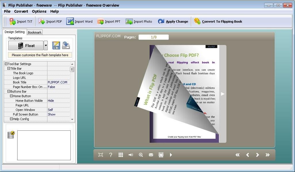 Flip Publisher - freeware 2.7