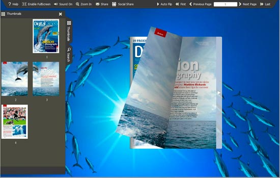 FlipBook Creator Themes Pack - Pure Blue 1.1