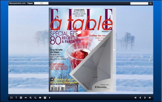 FlipBook Creator Themes Pack Classical Snowflake 2.0