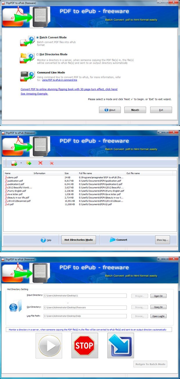 FlipBuilder Free PDF to ePub 1.0.0