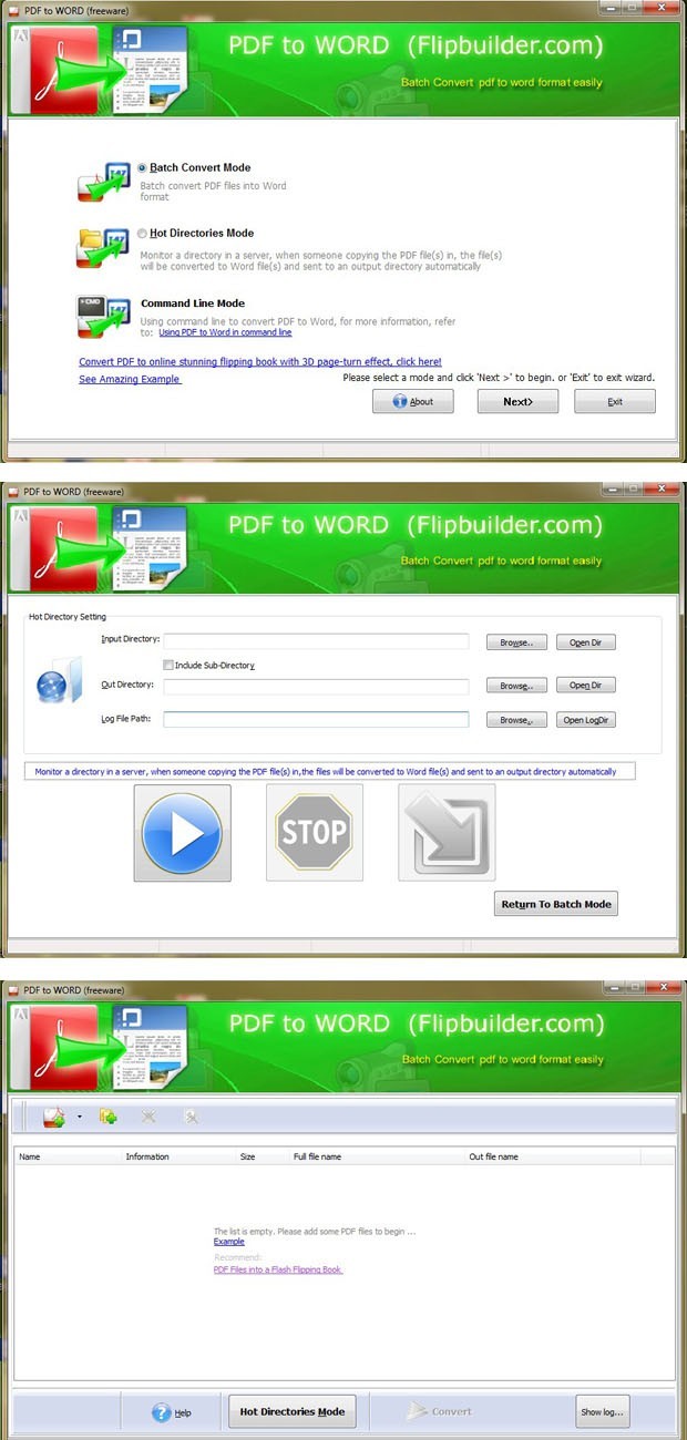 FlipBuilder PDF to Word (Freeware) 1.0.0