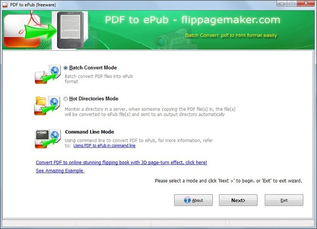 FlipPageMaker Free PDF to ePub 1.0.0