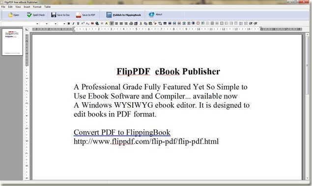 FlipPDF Free eBook Publisher 1.0