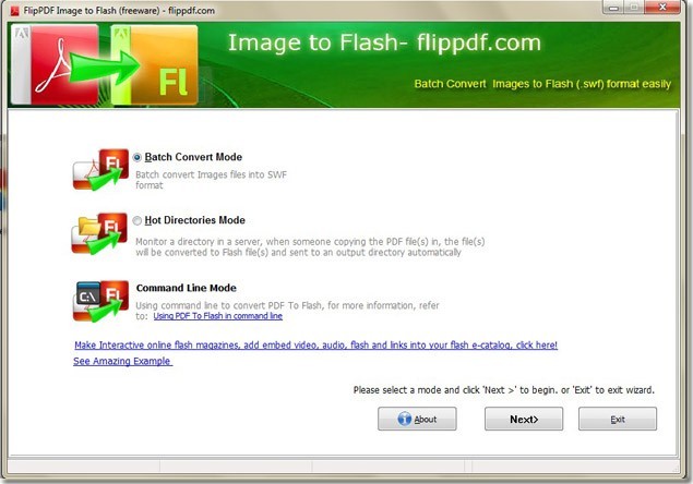FlipPDF Free Image to Flash Converter 1.0
