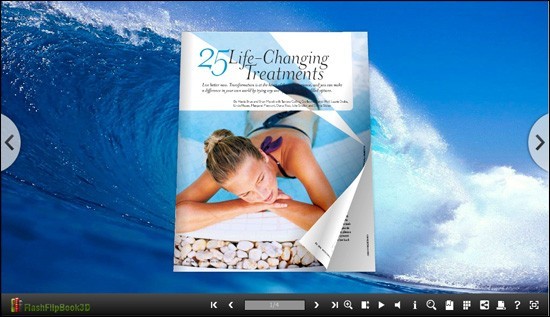 Flipping Book 3D Themes Pack: Seawave 1.0