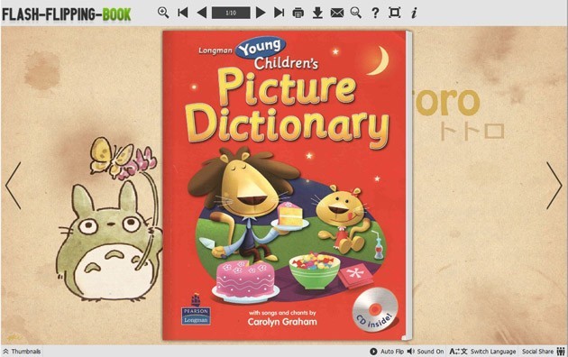 Flipping Book Themes of Cartoon Totoro 1.0