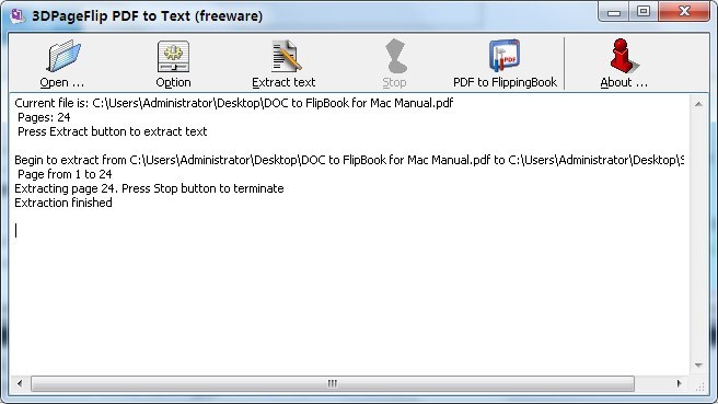 FlippingBook3D PDF to Text Converter (Freeware) 2.5