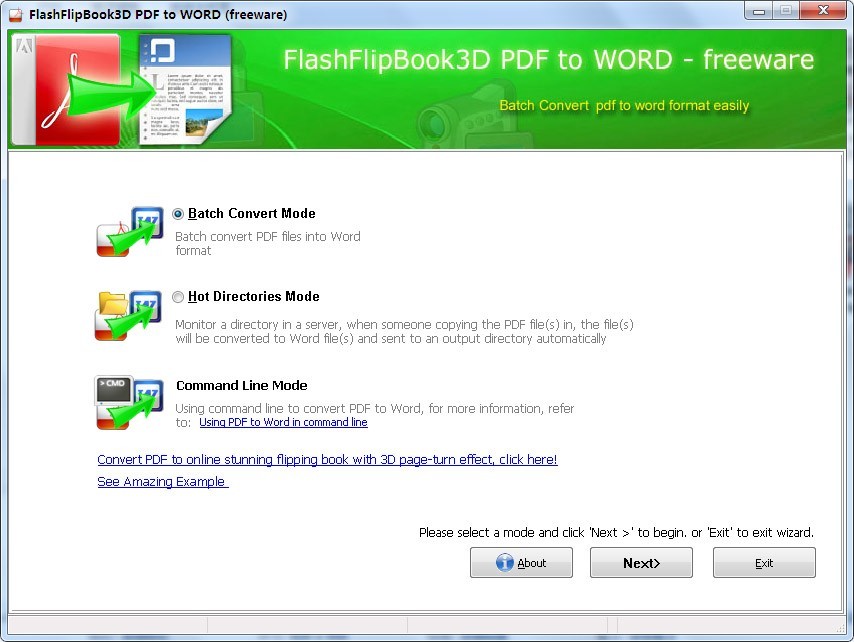 FlippingBook3D PDF to Word Converter 2.5