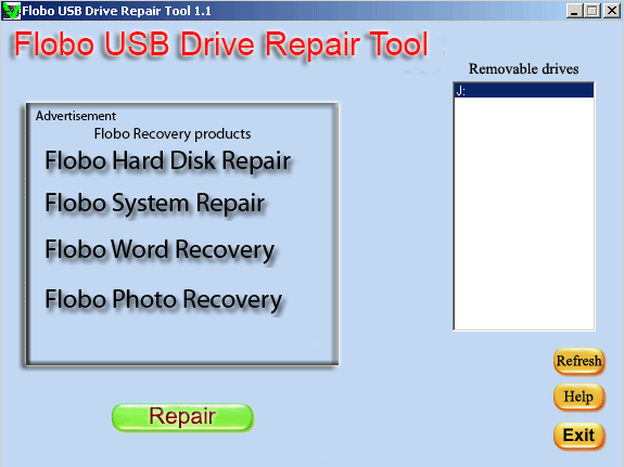 Flobo USB Drive Repair Tool 1.1