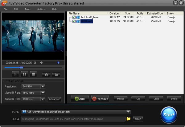 FLV Video Converter Factory Pro 2.1