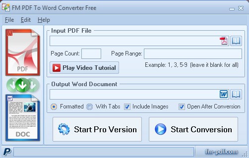 FM PDF To Word Converter Free 1.46