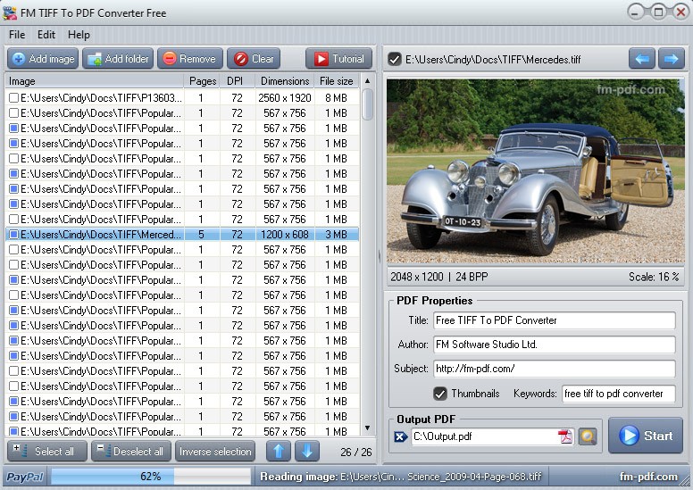 FM TIFF To PDF Converter Free 1.0