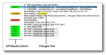 FmPro Script Diff for Mac OS X 1.61
