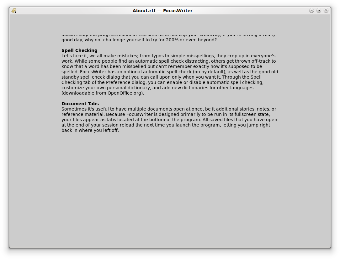 FocusWriter for Mac OS X 1.4.1