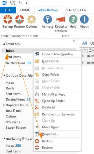 Folder Backup for Outlook 1.11