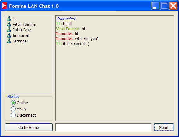 Fomine LAN Chat 1.0