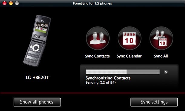 FoneSync for LG phones 1.0.5