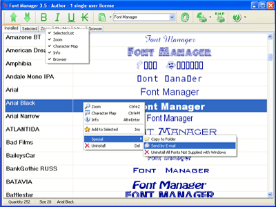 Font Manager 3.58