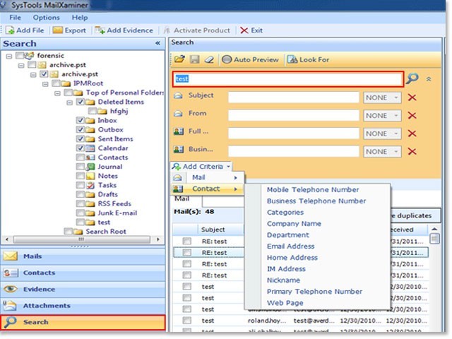 Forensic Search Software 1.4