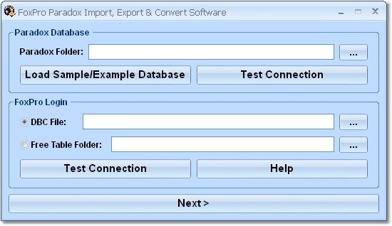 FoxPro Paradox Import, Export & Convert Software 7.0
