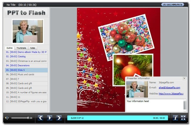 Free 3DPageFlip PowerPoint to Flash 1.0