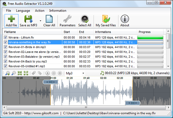Free Audio Extractor 1.1