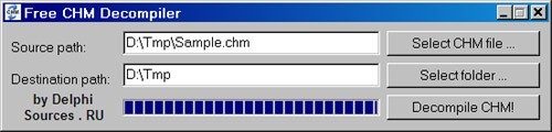 Free CHM Decompiler 1.0
