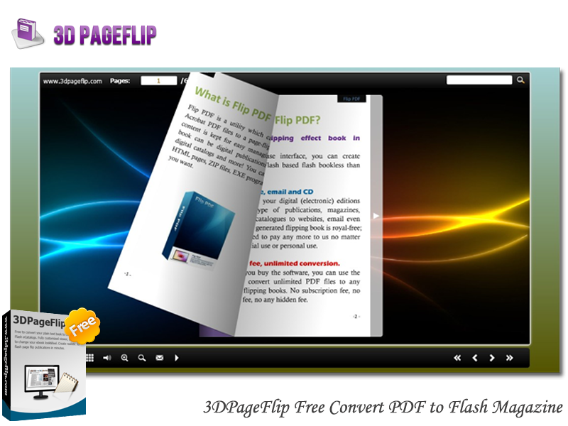 Free Convert PDF to Flash Magazine 1.0