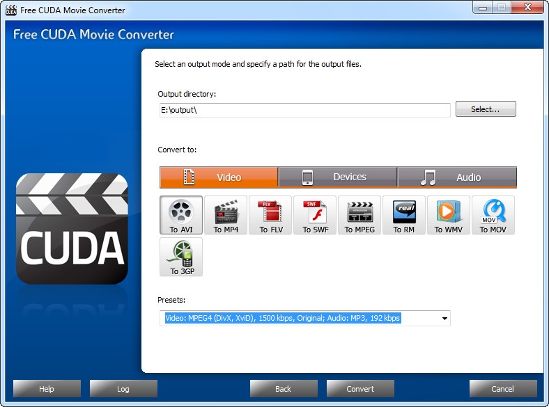 Free CUDA Movie Converter 4.5.8