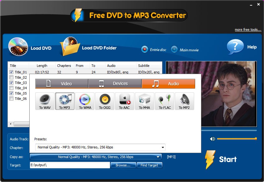 Free DVD to MP3 Converter 3.1.4