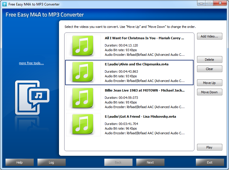 Free Easy M4A to MP3 Converter 4.5.1