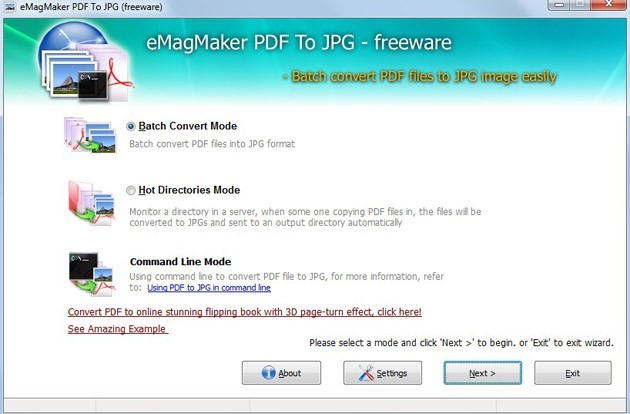 Free eMagMaker PDF to JPG 1.0