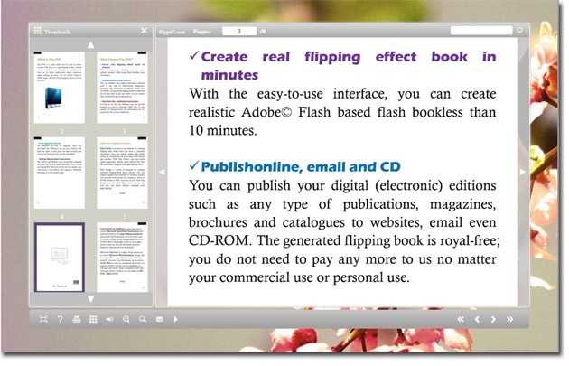 Free Flip pages worker for eBook 1.0